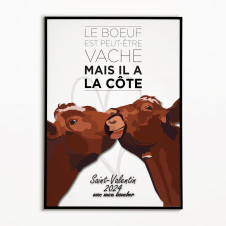 1811 Boutique ABAF Affiche Saint-Valentin personnalisée